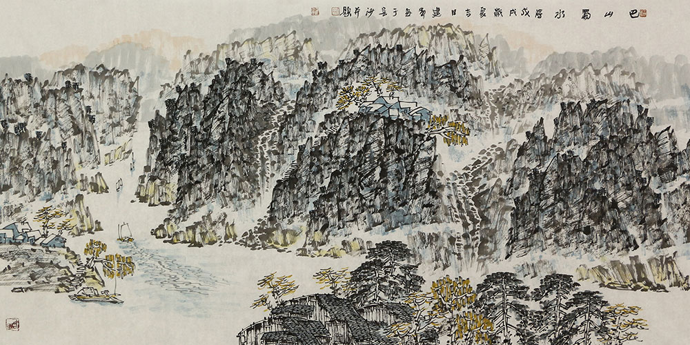 程建军山水画作品赏析:雄险秀幽,灵动而鲜活,富有艺术感染力