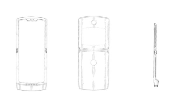 摩托罗拉公布新设计专利 折叠屏新机神似RAZR V3