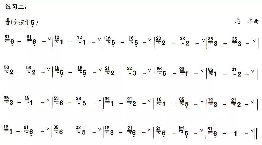葫芦丝倚音的演奏技法及练习曲