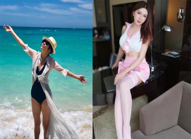 刘嘉玲龚玥菲微博晒性感照，网友：这没法比
