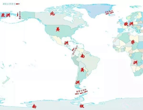地图看世界;同一块大陆为何分为亚洲和欧洲及七大洲的
