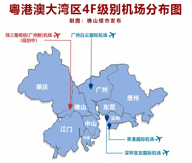 其二,加快推进 珠三角枢纽(广州新)机场(4f级别)的建设.