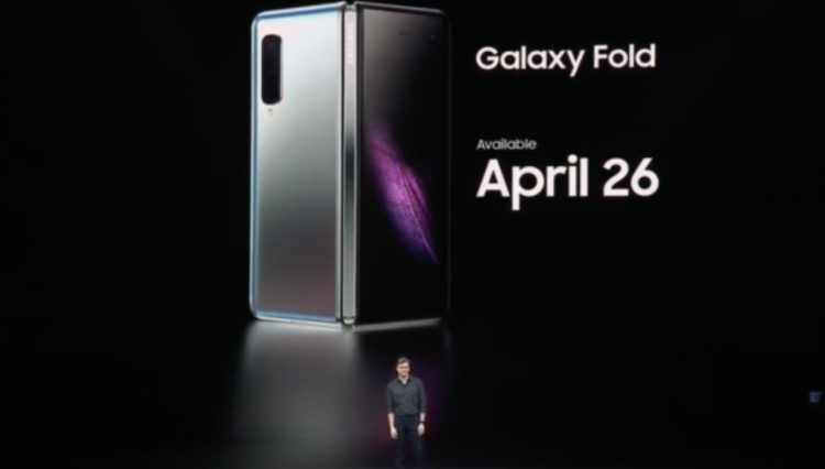 三星发布可折叠手机GalaxyFold,4月26日发售,