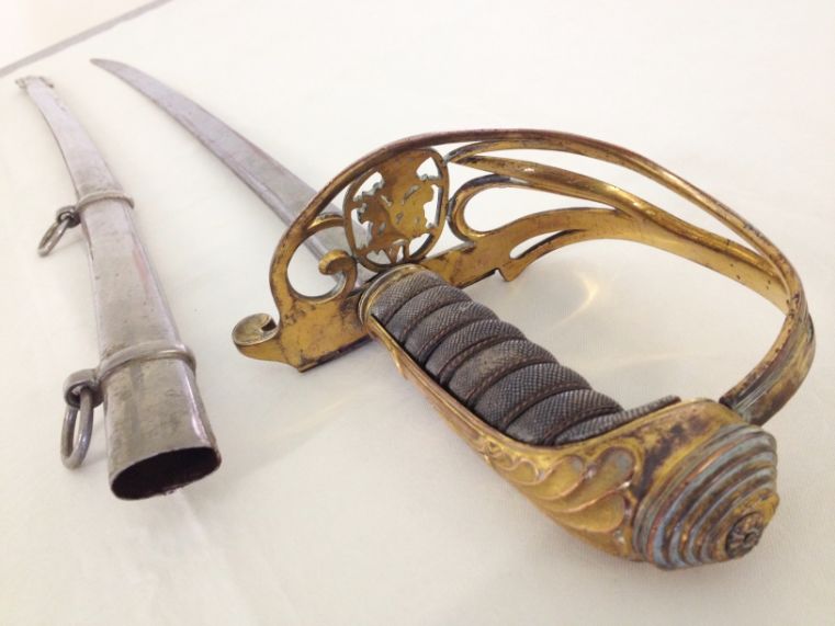 646 時代武具 刀装具 桃花翁 英【加藤英明】大小一対 赤銅魚子地金彩