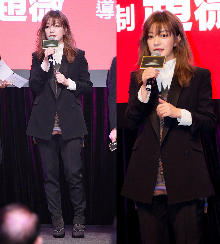 赵薇穿西装漂亮现身气场很强，生图曝光却面容浮肿一脸憔悴