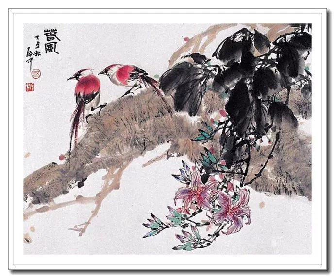 粗犷苍拙--伍启中花鸟动物画