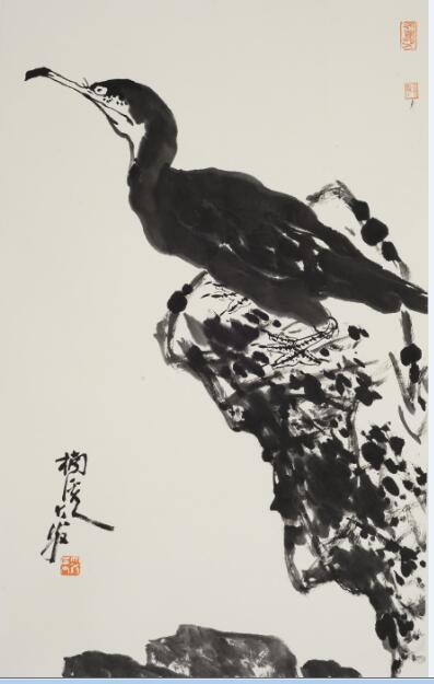 齐白石画虾、徐悲鸿画马,著名画家金大翁花十年时间画八哥