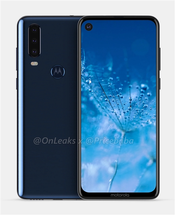 Moto G8渲染图曝光：挖孔屏设计 指纹Logo二合一