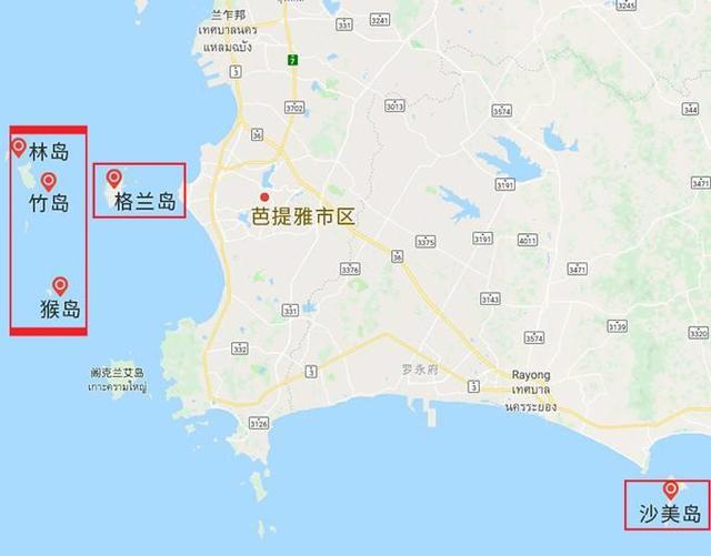泰国的普吉、甲米、华欣、芭提雅、苏梅与其他海岛的关系是什么?