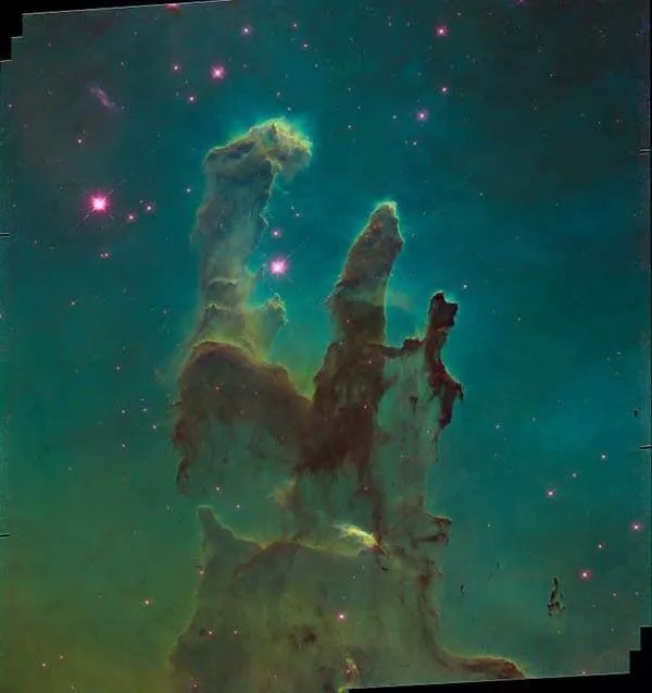 最终形象,配上一个极具诗意的名字——pillars of creation,创世之柱