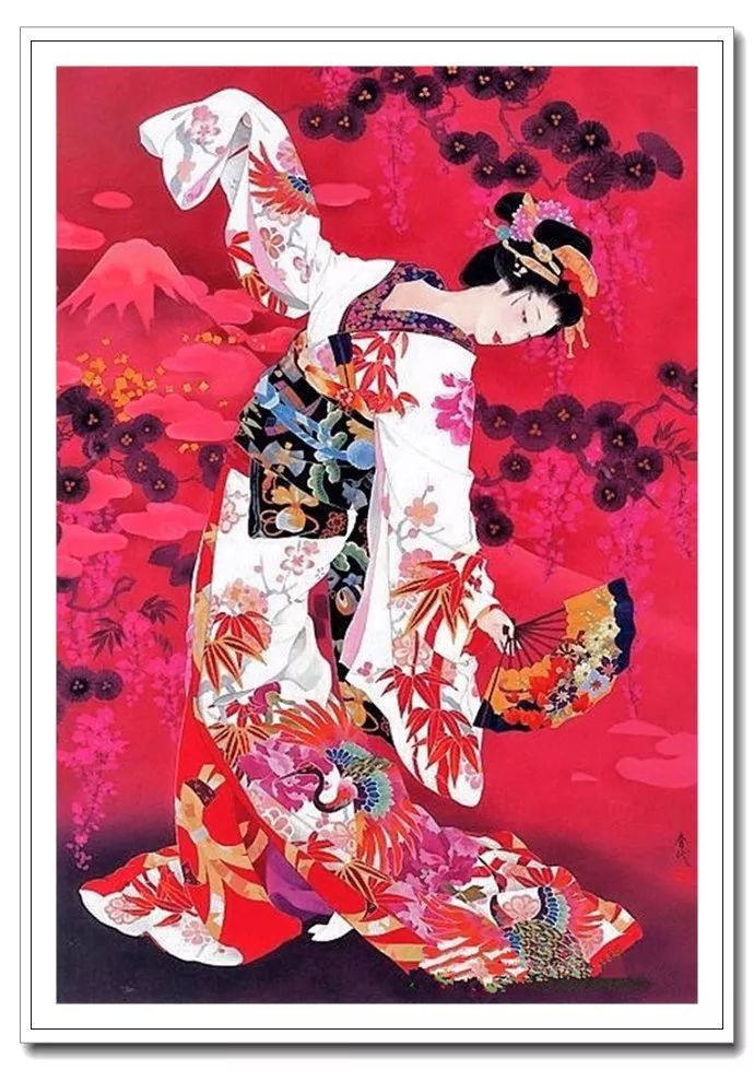 《美人绘》--森田春代日本仕女画 《美人绘》--日本画家森田春代日本仕女画作品赏析