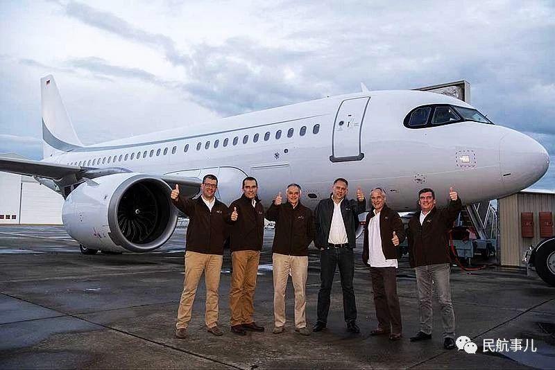 空客acj319neo公务机完成创纪录飞行