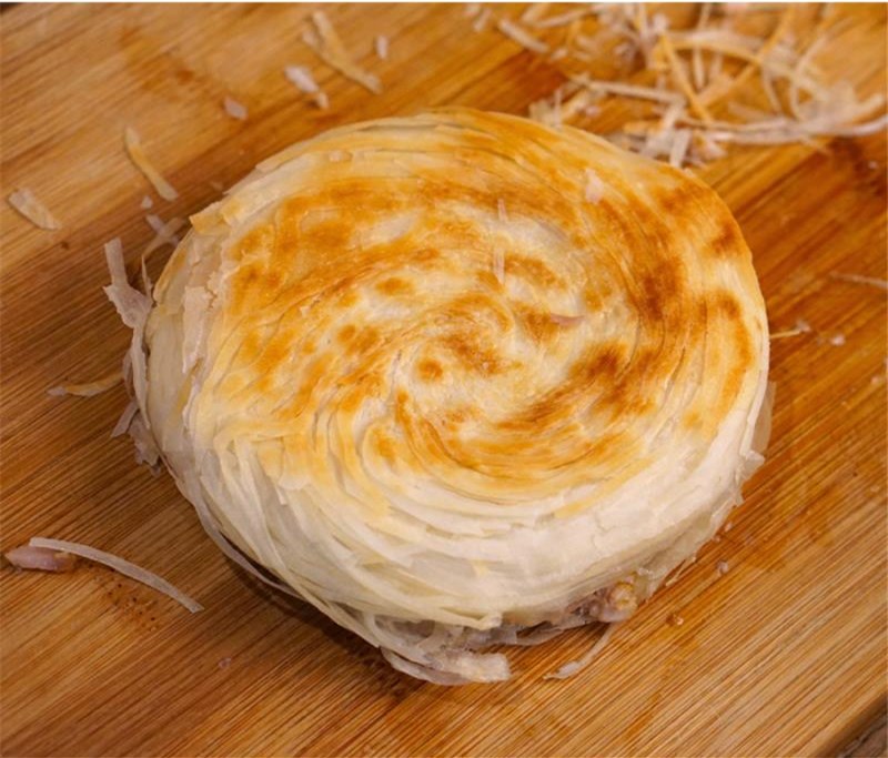 金黄酥脆的老潼关肉夹馍 正宗老潼关肉夹馍