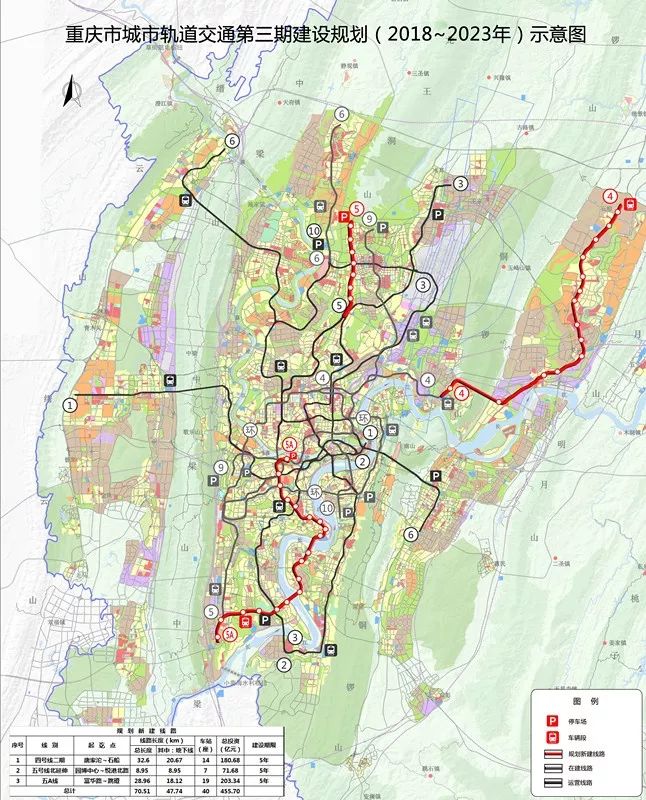 《重庆市城市快速轨道交通建设规划(2012～2020年)》内的 4号线一期,6