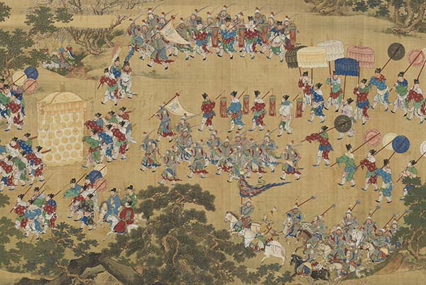 台北故宫“古画动漫”讲述明代皇帝骑马出京、坐船还宫