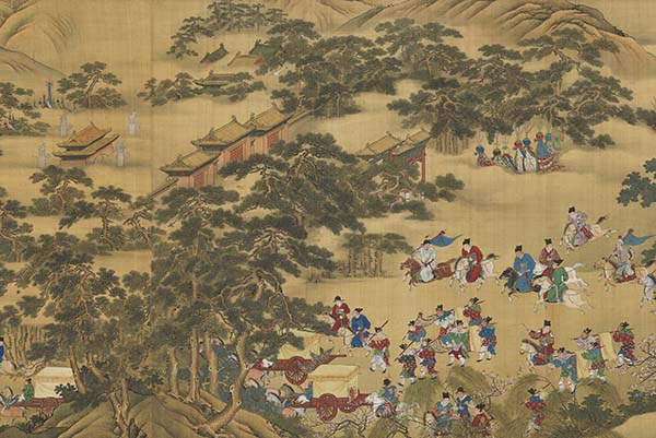 台北故宫“古画动漫”讲述明代皇帝骑马出京、坐船还宫