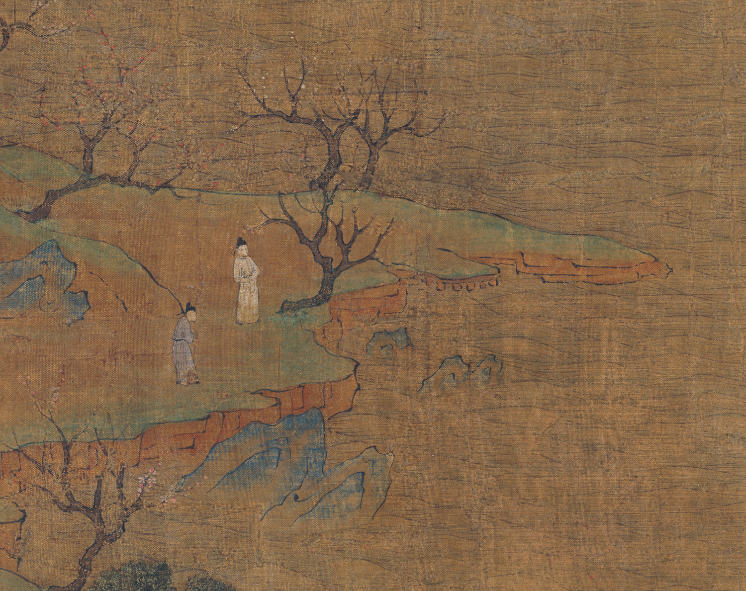 隋 展子虔 游春图卷 局部