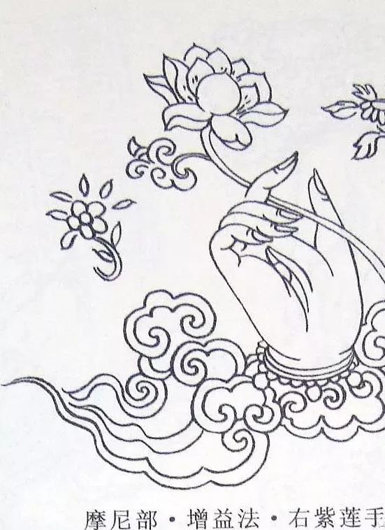 千手千眼观世音菩萨,常以四十二手象征千手,每一手中各有一眼.