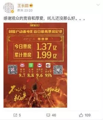 《哪吒》创动画电影单日票房新纪录!彩条屋能让光线圆了动画梦吗 沙龙365真人娱乐