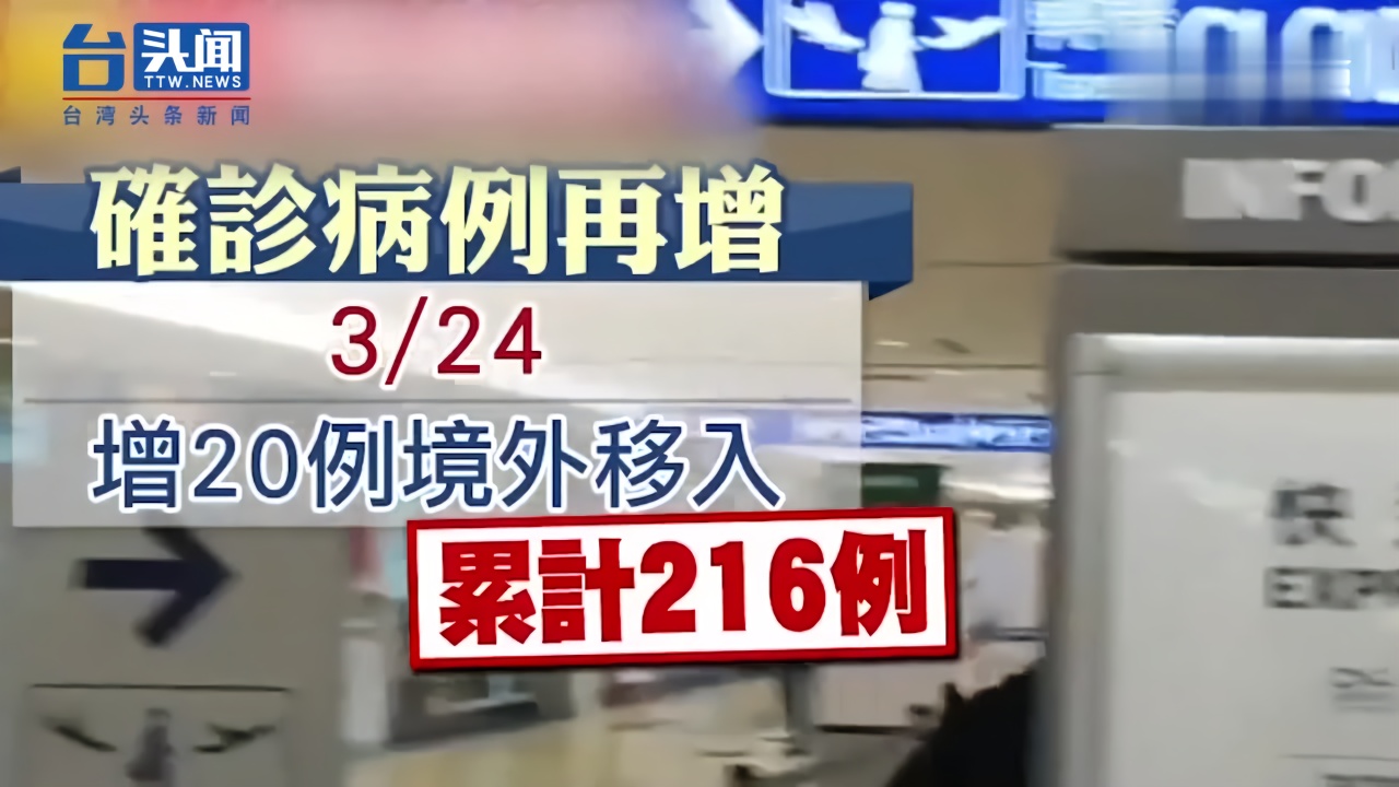 5岁女童被确诊！台湾境外移入飙涨 累计新冠确诊病例216例