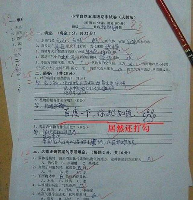 語文95.5分,學生的奇葩試卷要火了,網友:當老師不容易!