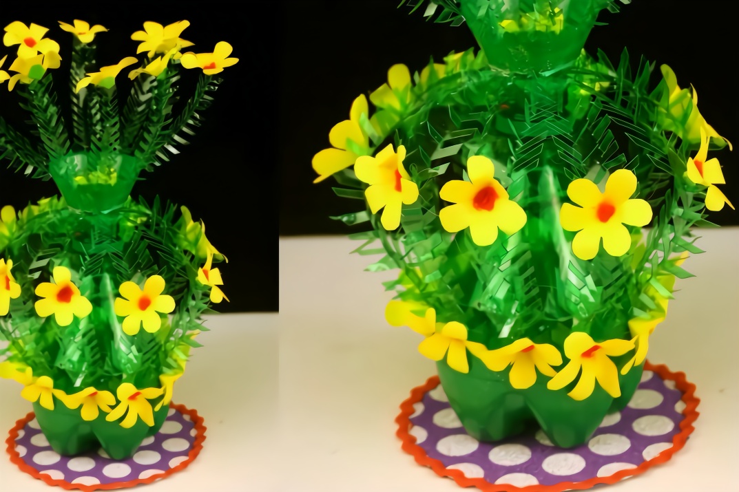 大雪碧瓶手工制作花朵图片