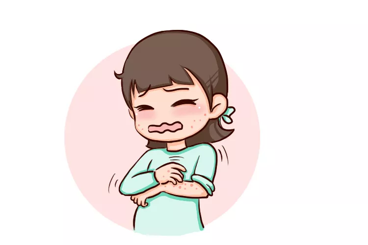 主要表现在皮肤上的过敏症状,如 皮肤干燥瘙痒,起红点等,包括常见的