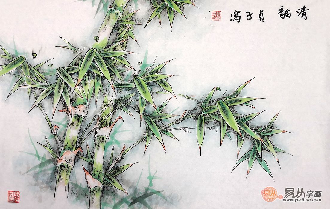 進門玄關處掛什麼畫好,經典名家竹子畫推薦