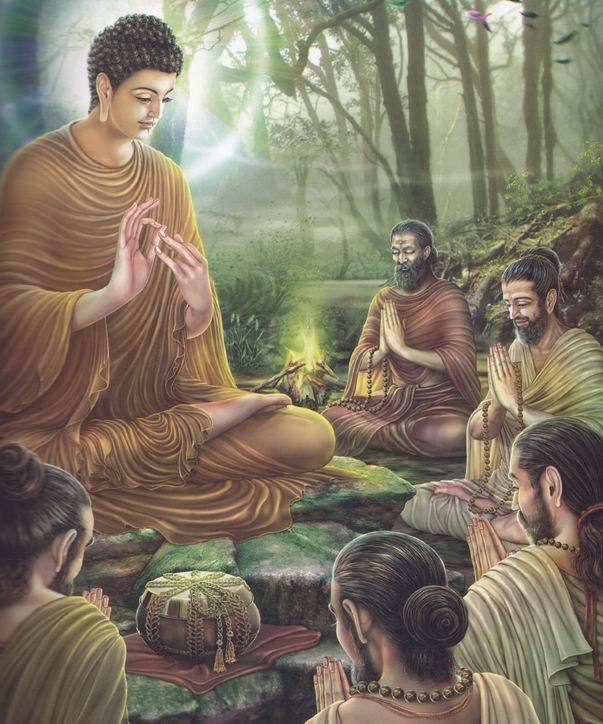 释迦牟尼佛传:第十六节 王师追至苦行林