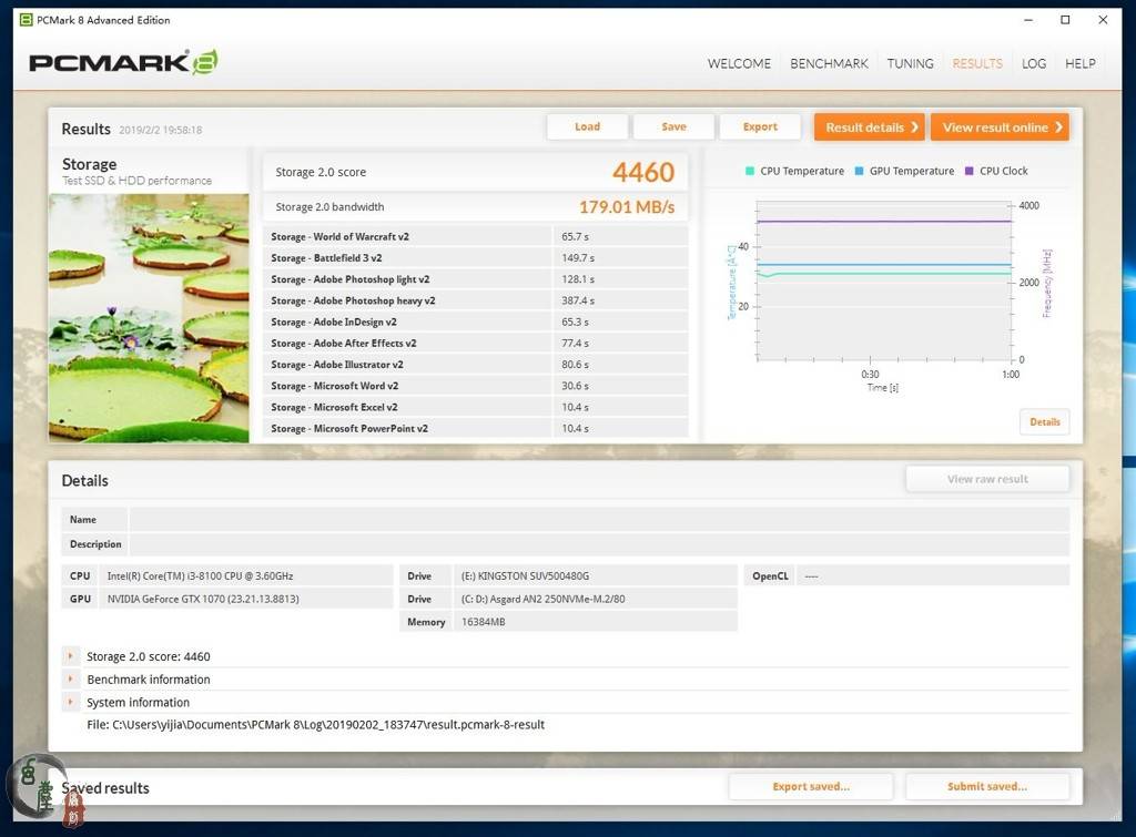 在crystaldiskmark中,直接把测试文件设置成32gib,它的读写为470mb/s