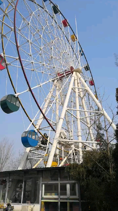 山东滨州浦园内好大的摩天轮