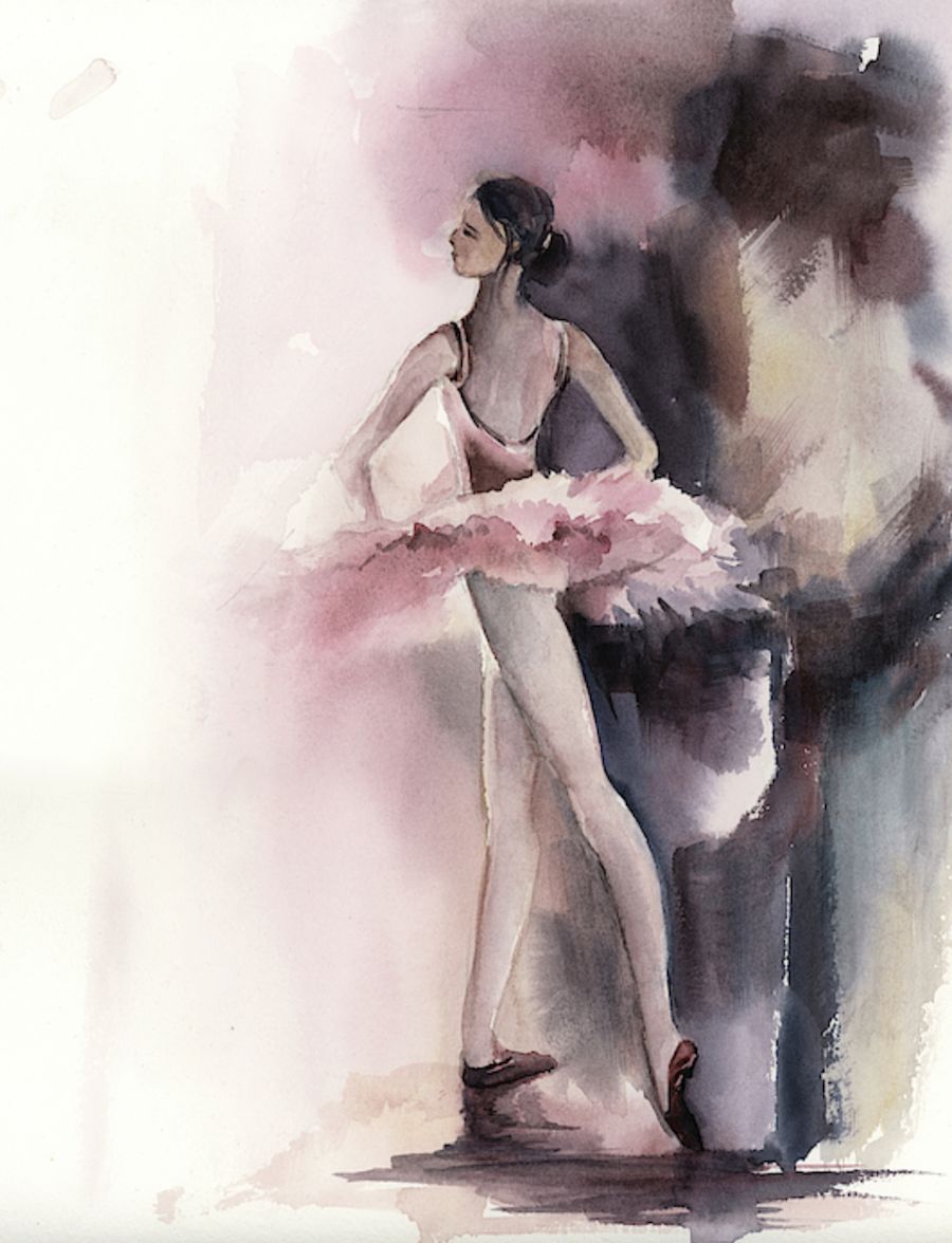 芭蕾与水彩的邂逅,原来芭蕾是这么的梦幻