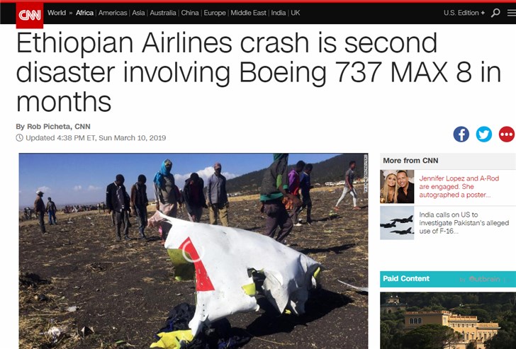 波音737max8可能被全球停飞