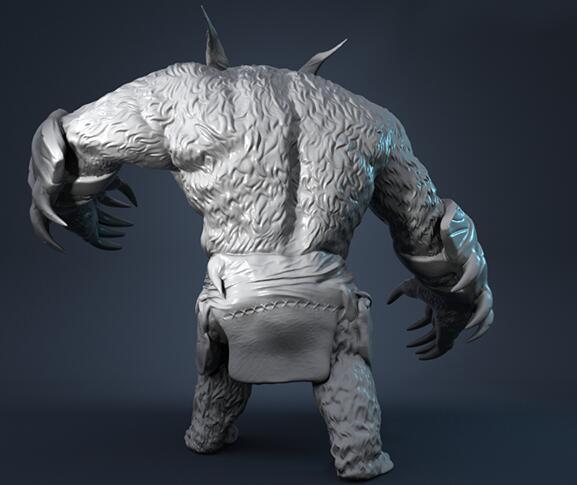 3d打印影视角色之熊战士,模型制作好逼真!