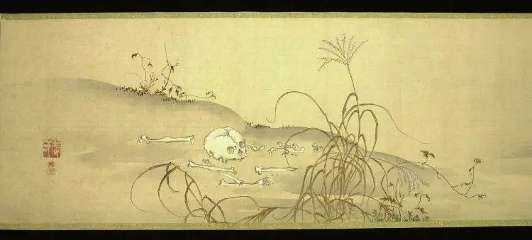《小野小町九相图》,分别收藏于京都住莲山安乐寺,如意山补陀落寺