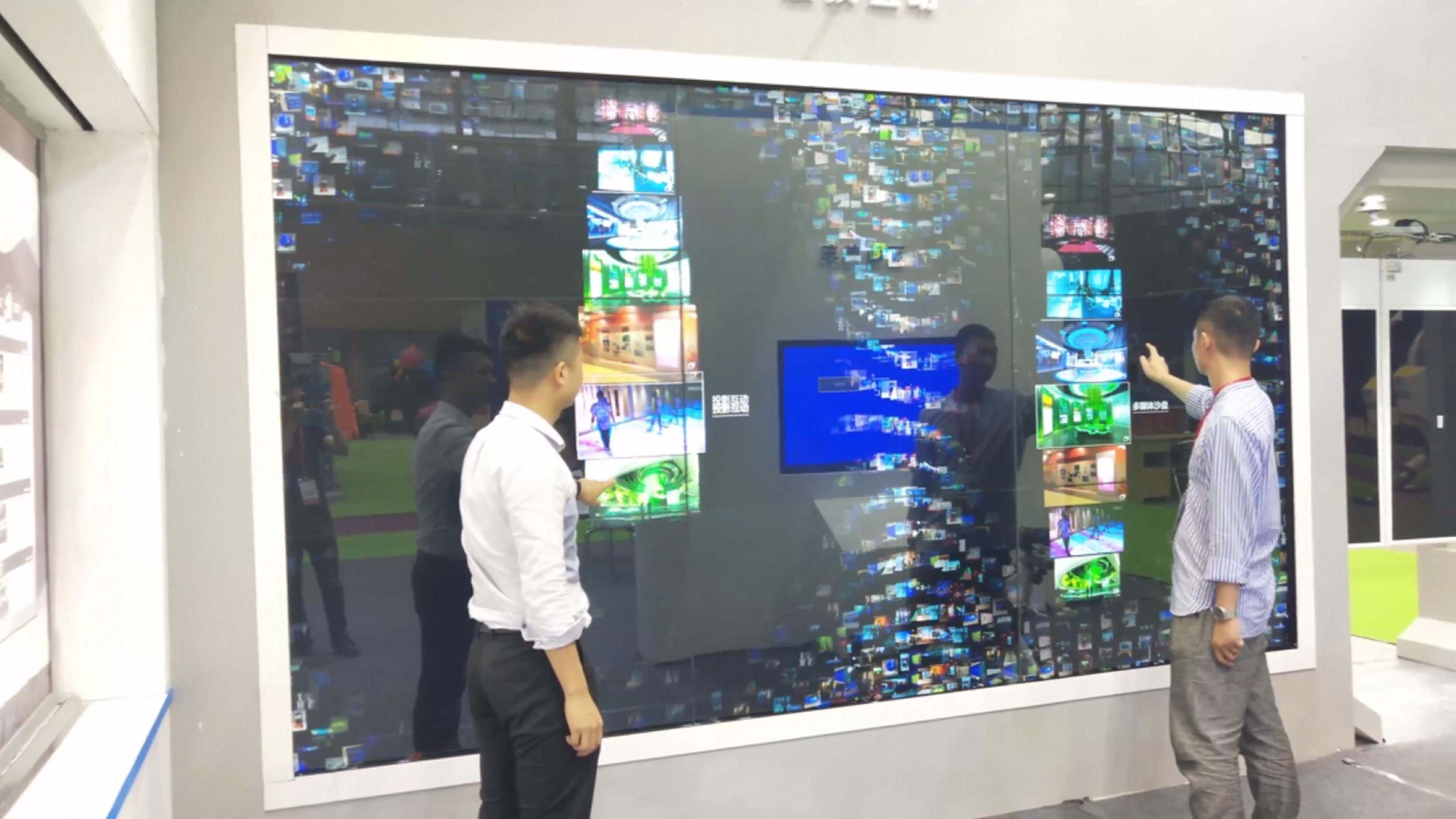 现代展项科技"多媒体互动墙"这效果也太炫酷了