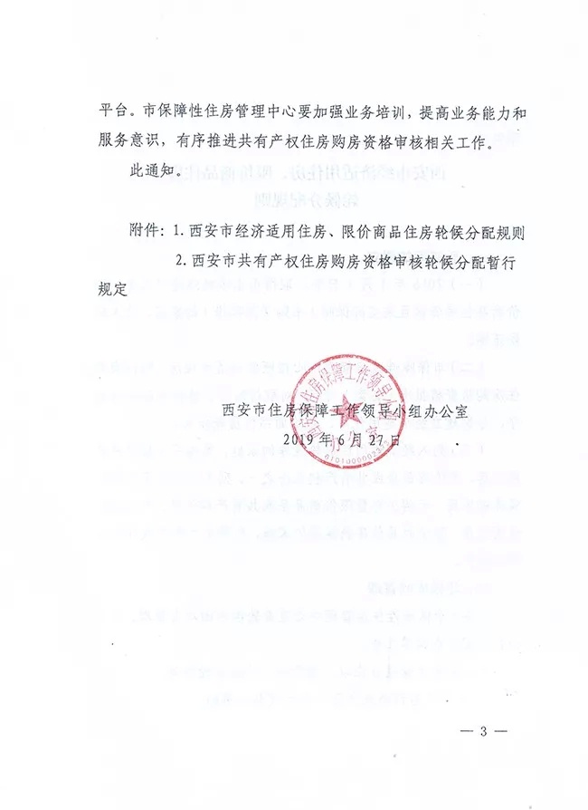 西安共有产权住房时代将来临(三)申请人为本市户籍居民或取得本市居住