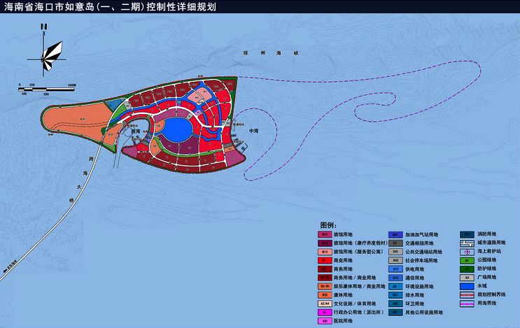 重磅海口如意岛控制性详细规划出炉有梦幻深海5d体验海洋水族馆等项目