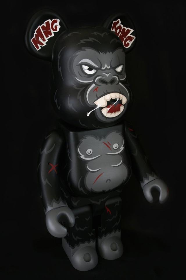 剧透慎入berbrick推出1000的金刚熊哥斯拉熊