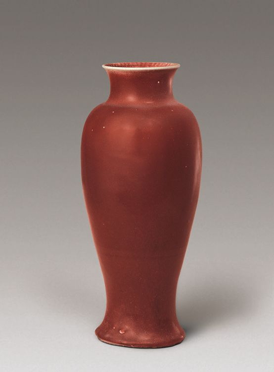 郎窑红釉观音尊