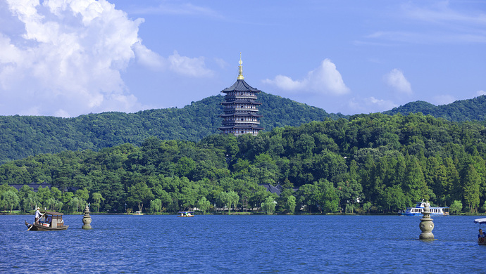 杭州西湖的外观和结构图片