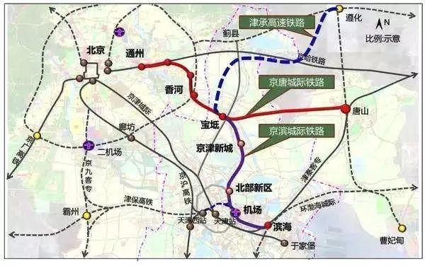 铁路宝坻至滨海新区段(以下简称京滨铁路)线路起自京唐城际宝坻南站