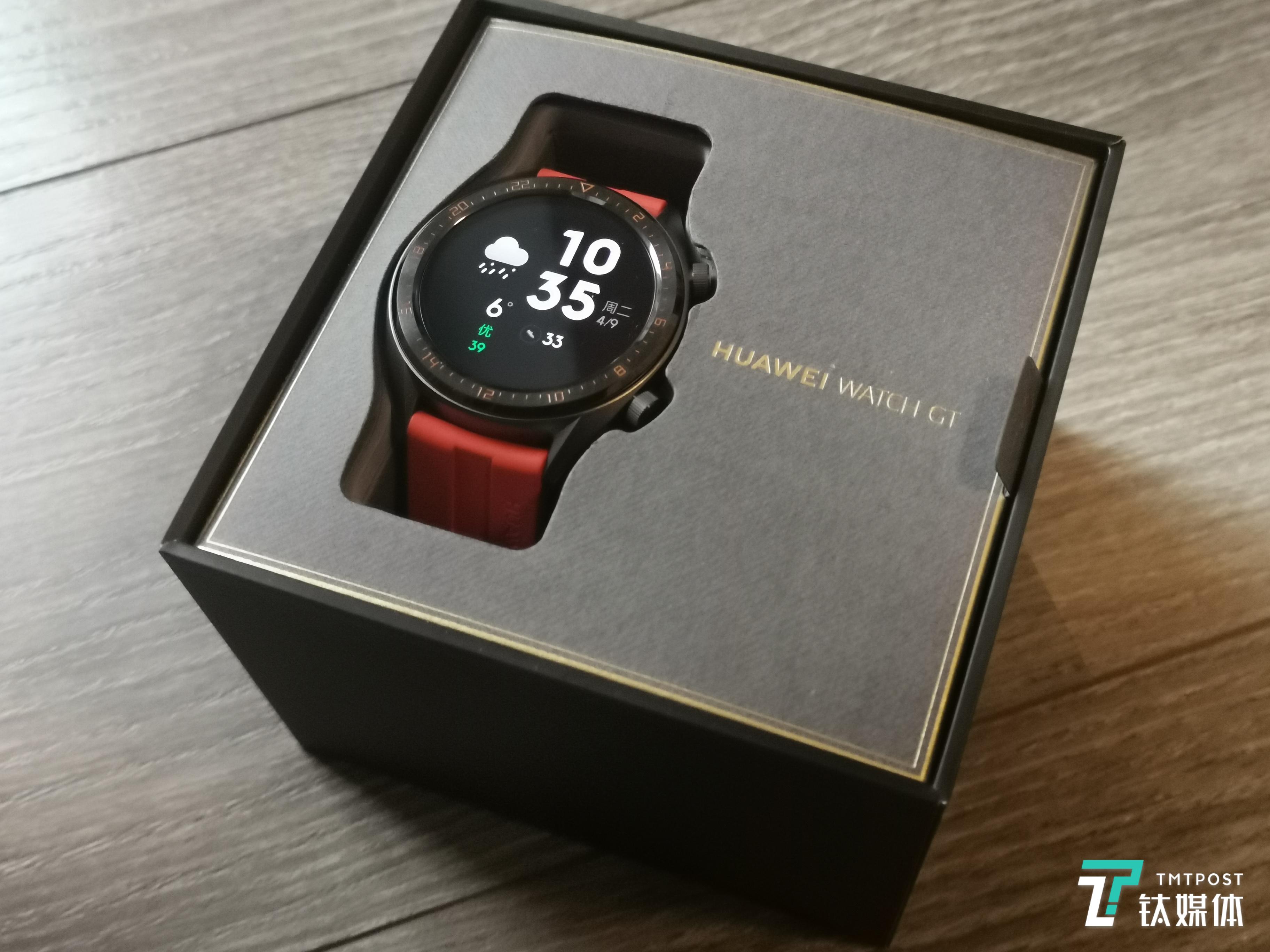 超长续航智能心率检测实测新款huaweiwatchgt活力款钛极客