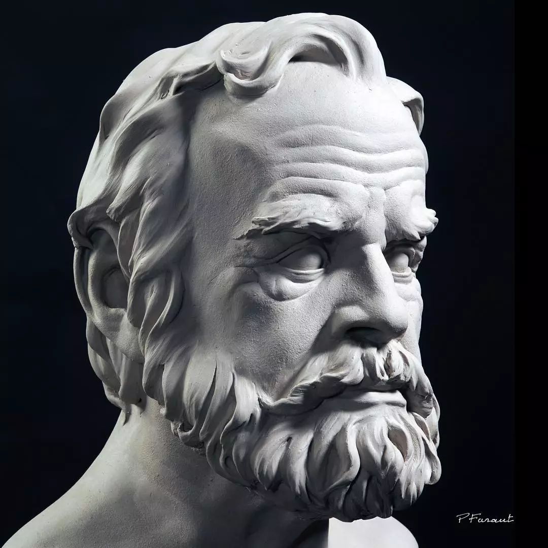 美国雕塑大师 philippe faraut :每一个肖像都是有情绪的