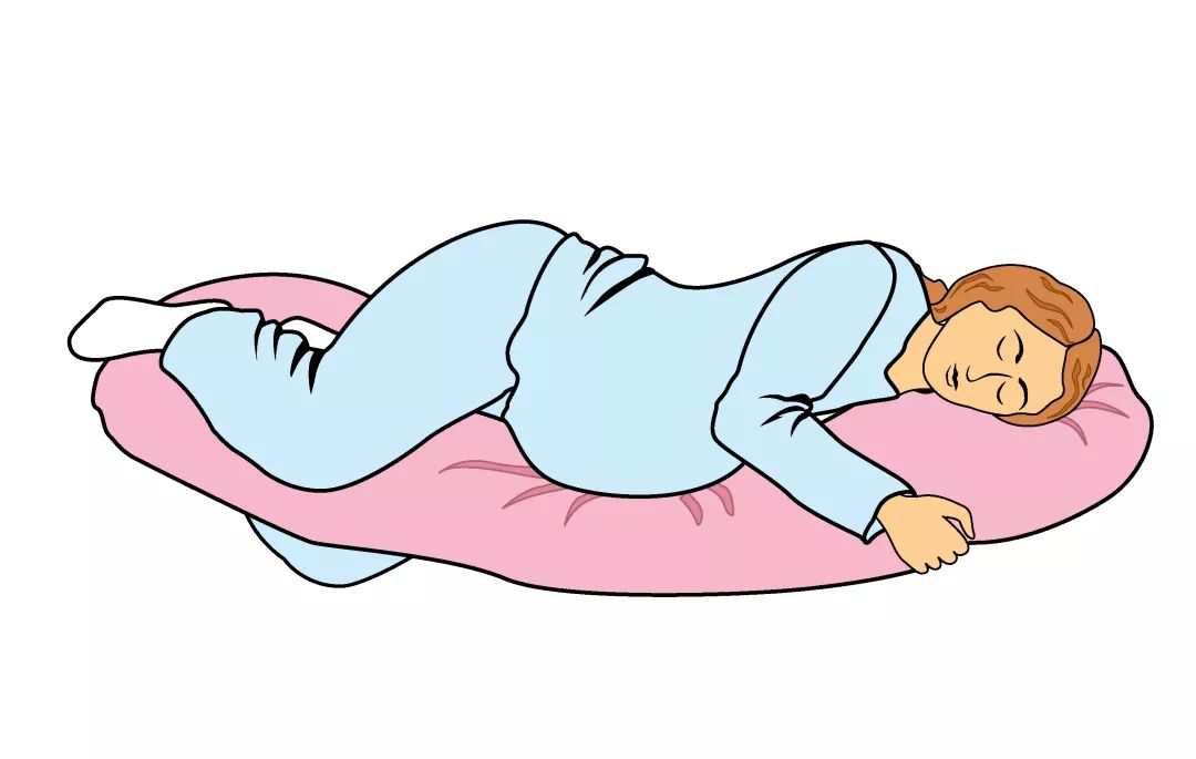 孕妇睡觉简笔画图片