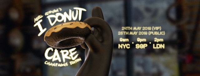 香槟金色甜甜圈「i donut care」应该不会再遭到 homer 的嫌弃了