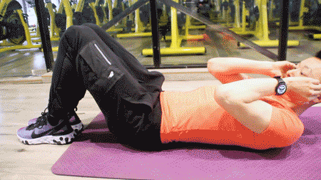 no.2 上卷腹,训练上腹部肌肉 三组,每组做到腹部酸麻