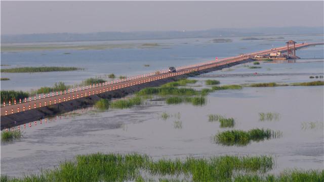 鄱陽湖吳城再現中國最美的水上水上公路