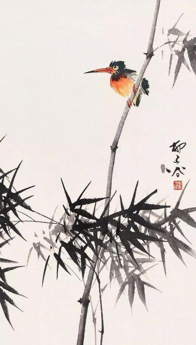 金陵三杰之一柳之谷花鸟画作品欣赏