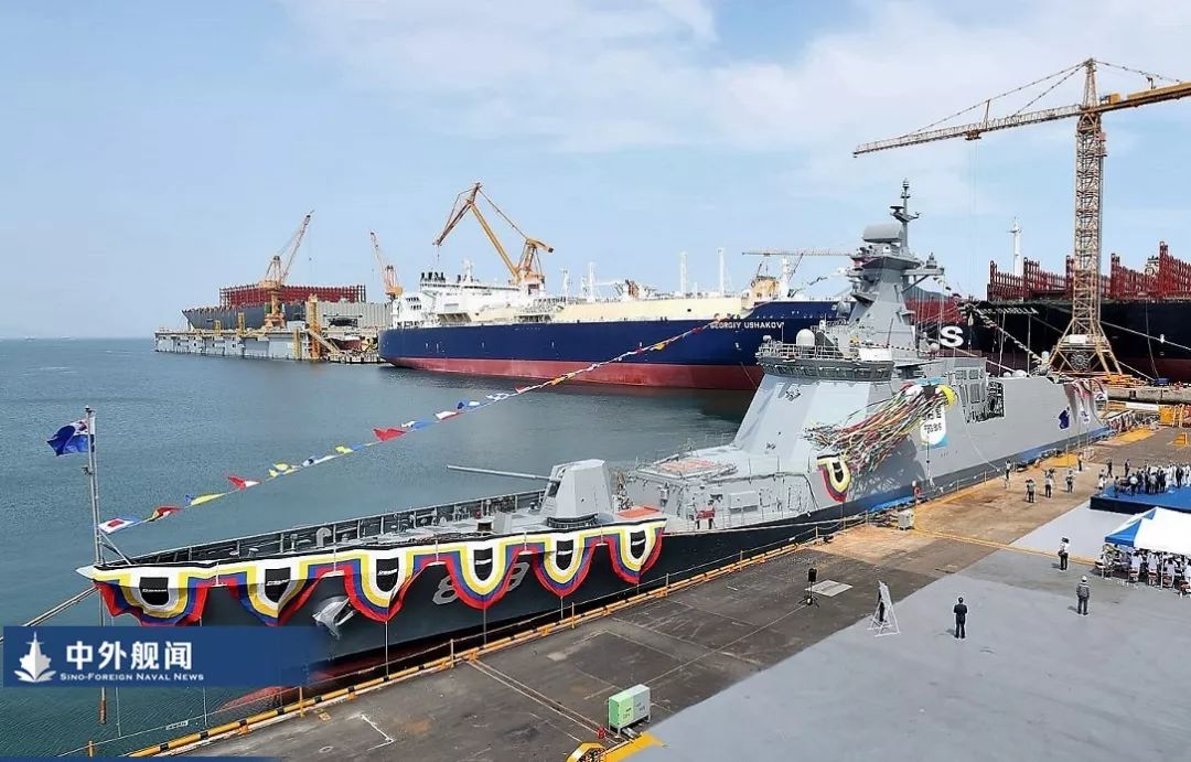 韩国海军第二艘大邱级护卫舰下水